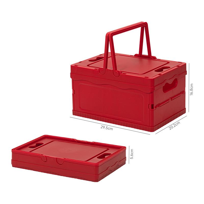 Outdoor camping storage box Multifunctional car finishing box Storage household folding toy storage box