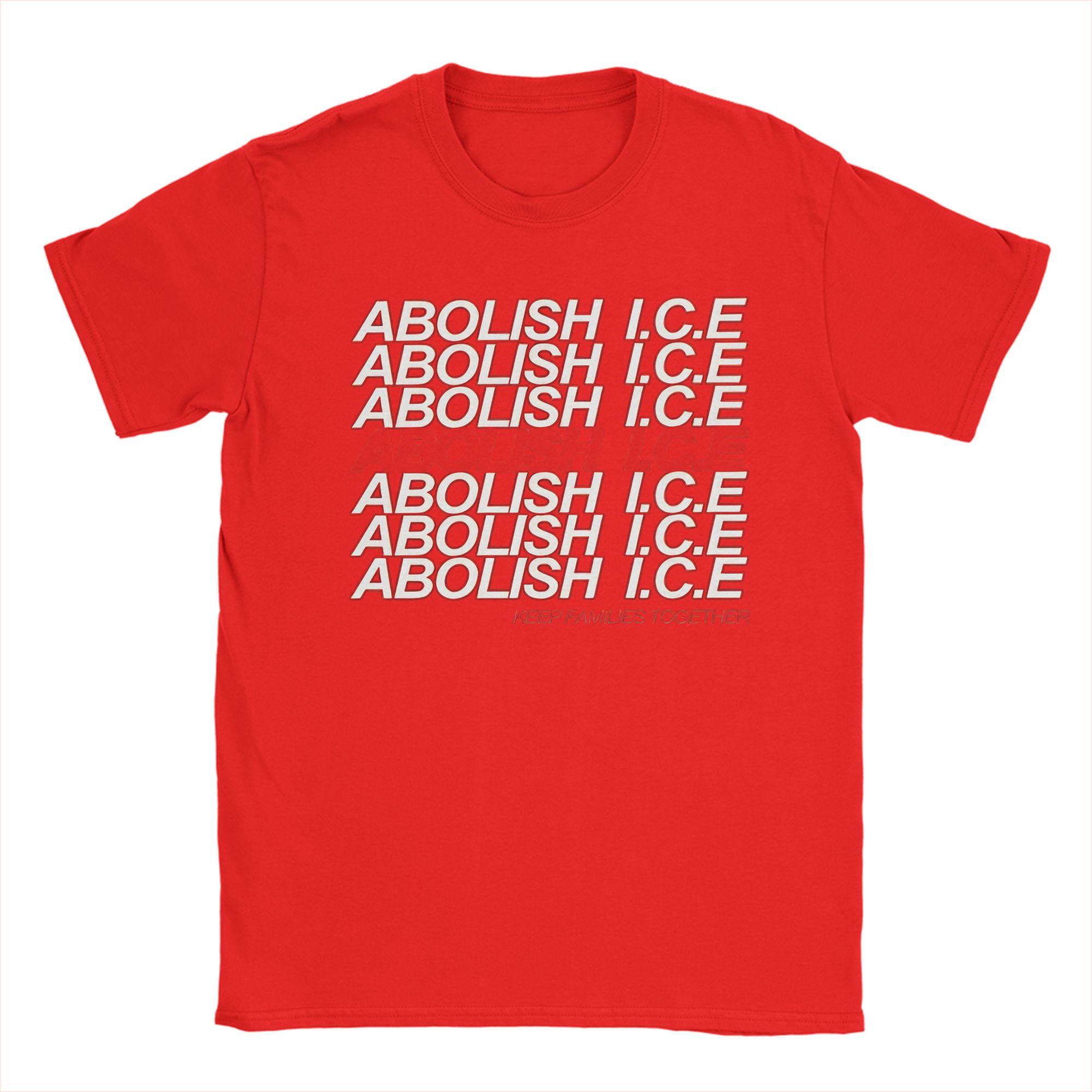 Unisex Abolish Ice Keep Families Together T Shirts Cotton Clothes Vintage Short Sleeve Round Neck Tees Printed Tshirt S