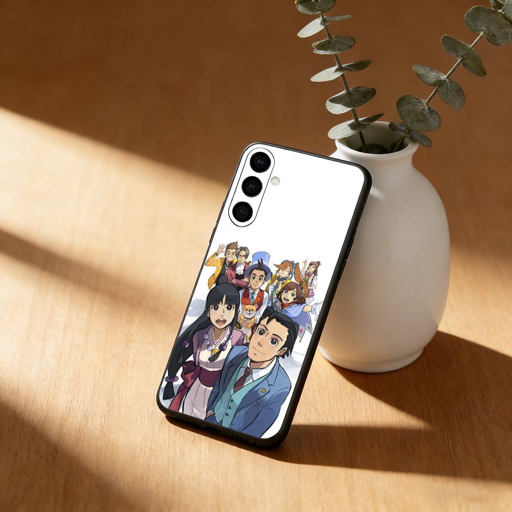 Anime A-Ace A- Attorney Phone Case For Samsung Galaxy A91,80,73,72 ,71,53,52,32 ,31,22,21s,20,Soft Black Case