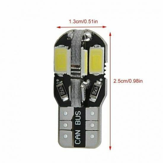 3x LED Headlight Parking Lights Bulbs Set White For Yamaha YZF R3 2015-2018