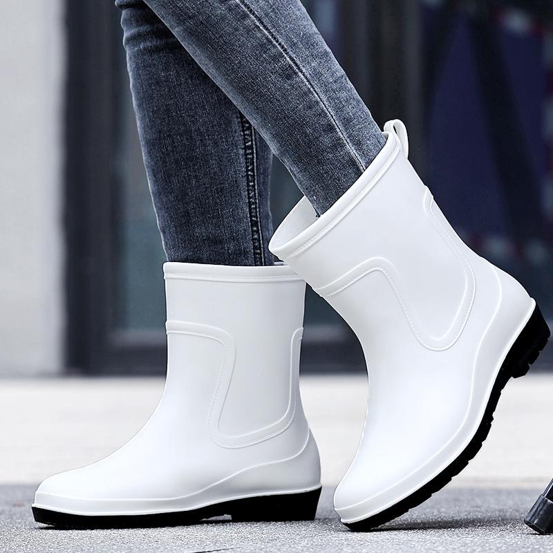 Women's Fashionable Outdoor Anti Slip Midsole Rain Boots And Rubber Shoes