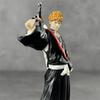 19cm Anime BLEACH Figur Kurosaki Ichigo Schwert ziehen Zangetsu PVC Actionfiguren Messer Sammlung Modell Spielzeug Für Jungen Geschenke