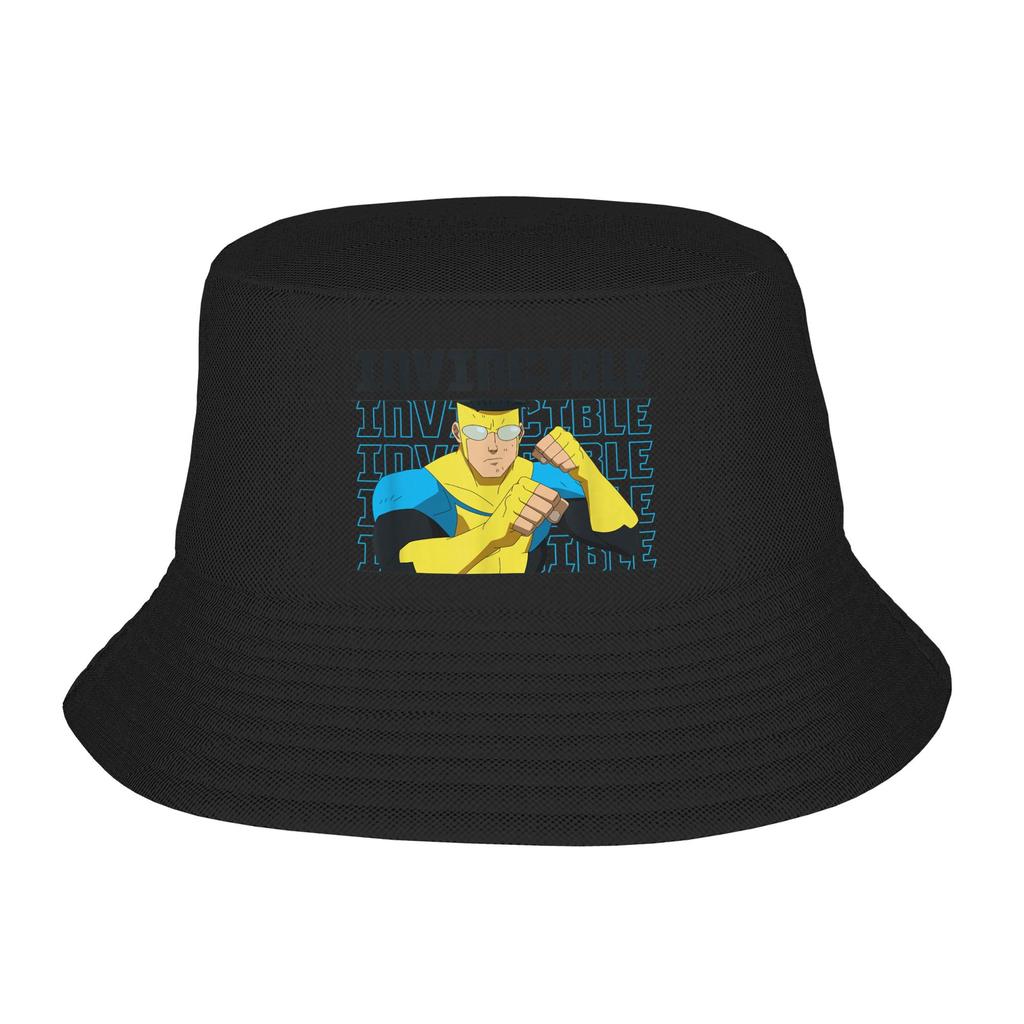 Invincible Cartoon Bucket Hat for Unisex Summer Travel  Sun Hats Harajuku UV Protection for FisherUnisex Cap Bob Hat