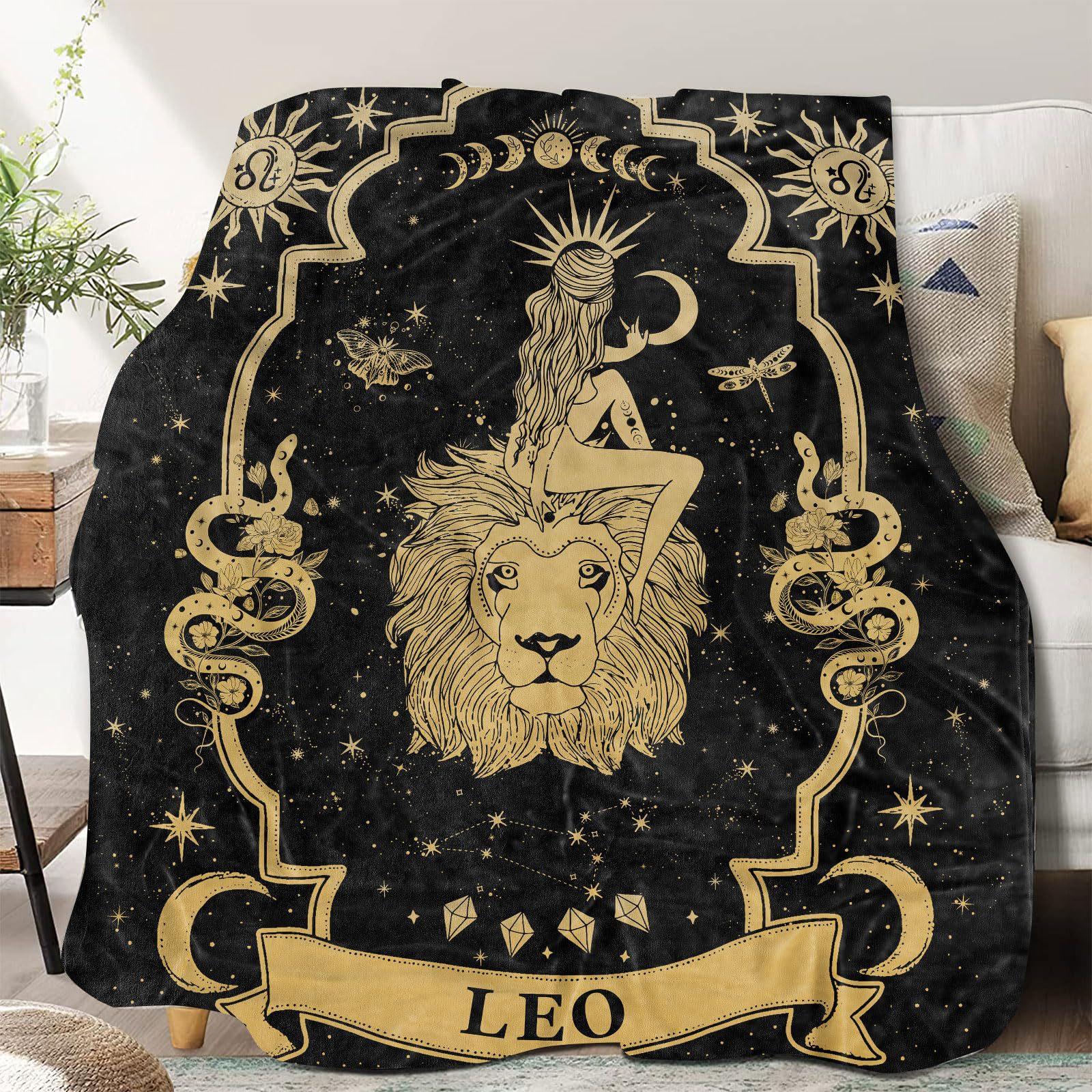 

Witch s Twelve Zodiac Signs digital-printed polyester Bedroom velvet flannel cover blanket Fleece soft cover blankets for beds 75x90cm