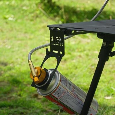 Heavy Duty Outdoor Butane Gas Tank Hanger Clip Portable Canister Hanging Hook For Camping Stove Travel Accessories