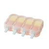 Plastic Ice Molds With Stick for Parties and Gatherings Easy Releases 4 Compartments Popsicles Moulds Ice Cream Molds