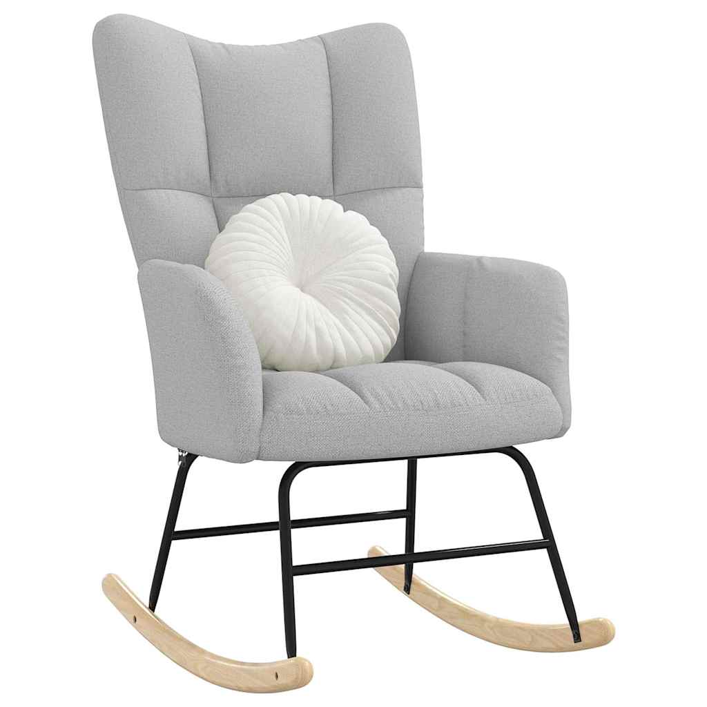 Rocking Chair Cloud Grey Fabric