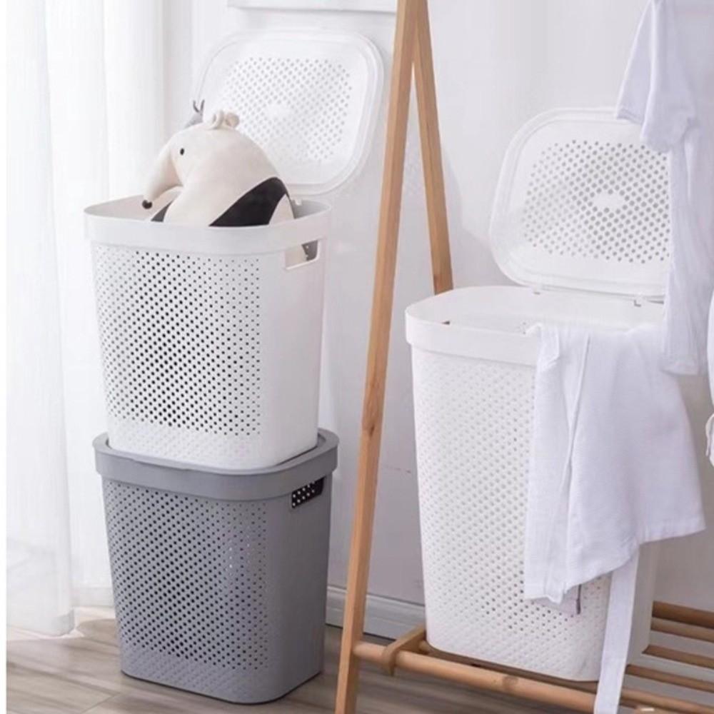 Japanese Style Dirty Clothes Basket Hollow out Laundry Basket Clothes Storage Basket  Household