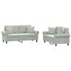VidaXL Sofa Set with 2 Pcs Cushions, Sofas with Armrests and Backrest, Furniture Set, Living Room Furniture, 3202230