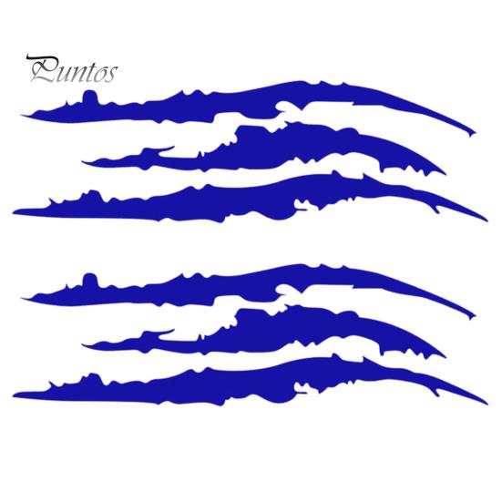 Sporty Car Exterior Trim 2Pcs Claw Mark Decals for Cars, Headlight Sticker, Stripes Waterproof Sticker Scratch Decal Sports Cars SUV Pickup