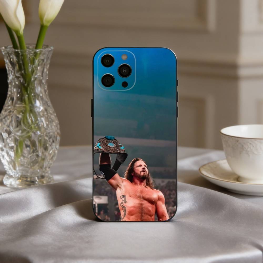 A-Aj Powerful S-Styles-S Phone Case For iPhone 17,16,15,14,13,12,11 Plus,Pro Max,XS,Soft Silicone Black Cover iPhone11PROMAX