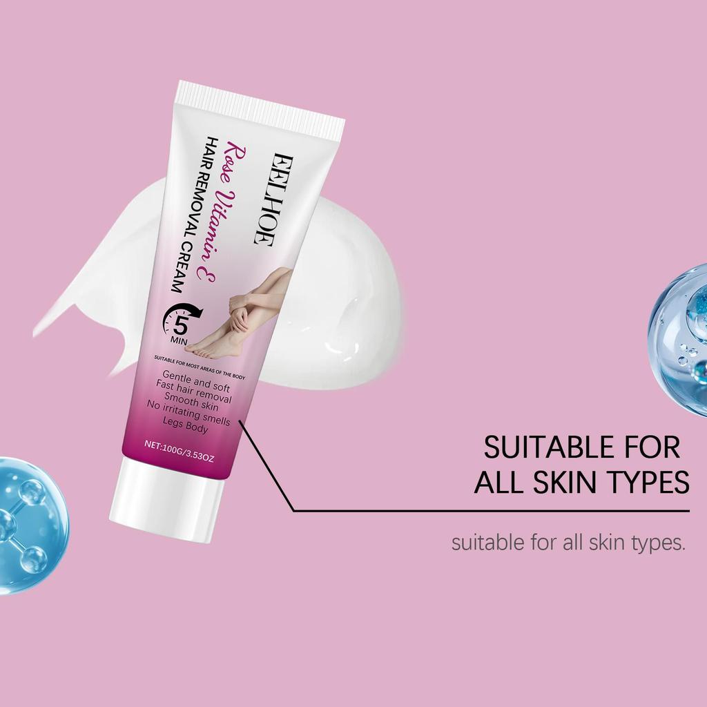 Gentle Hair Removal Cream Smooth Skin Health Painless Hair Remover Growth Inhibitor for Men Woman Body Care Lasting Results