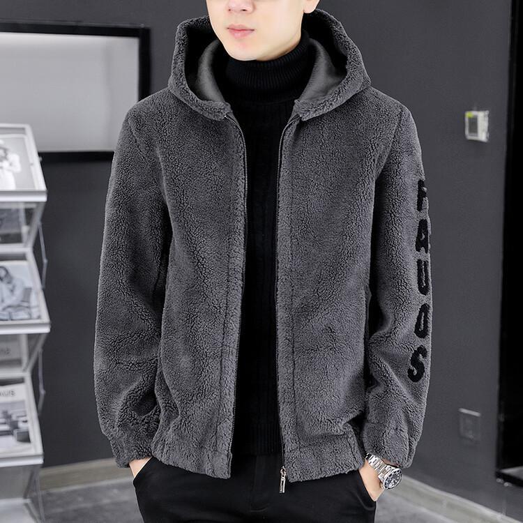 Men's Autumn Fashion Solid Color Casual Jacket - Warm, Long-Sleeved, Suitable for All Ages