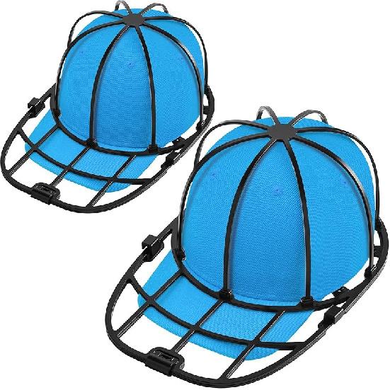 Hat Washer Cage for Baseball Caps Washing Machine Dishwasher Cap Cleaner Frame Washing for Adult Kids Ball Hats (Black-1Pack)