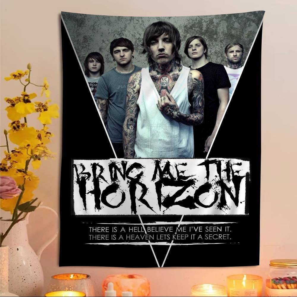 Bring Me The HHorizon Cartoon Tapestry Home Decoration Hippie Bohemian Decoration Divination Home Decor