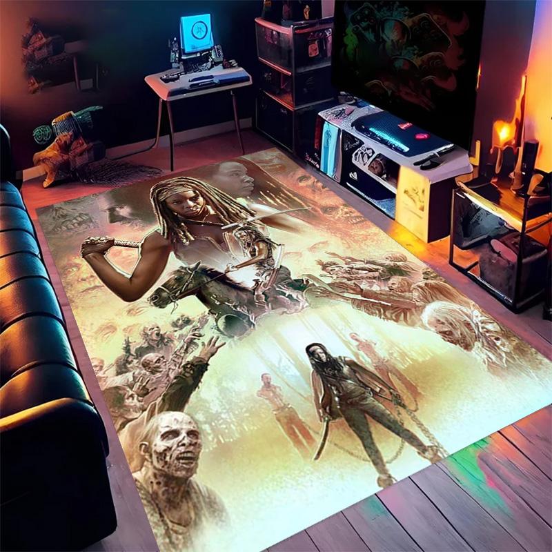 Apocalyptic Warrior Uprising Carpet Suitable for All Seasons Living Room and Bedroom Mats Doormat Office Chair Cushion Fashion