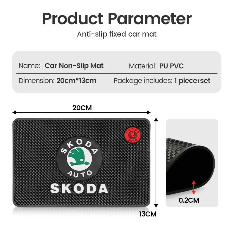 CGP1 Car Anti-Slip Mat Pad Rubber Mobile Sticky Dashboard Phone Stand Non-Slip Mat For Skoda Fabia 1 2 Octavia a7 Superb Rapid Yeti