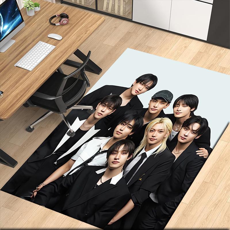 Stray Kids Printed Carpet, for Office Chair Living Room Bedroom Kitchen Room Decor Gifts.