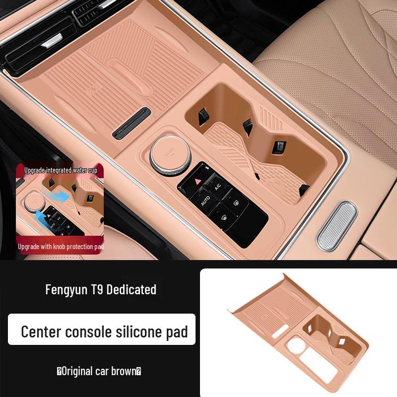 Silicone Anti-slip Mat for Chery Fengyun T9 Console & Cup Holder