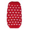 Adorable Heart Pattern Pet Knitting Sweaters Warm Round Neck Dog Knit Pullover Breathable Autumn Dog Clothes Valentine's Day