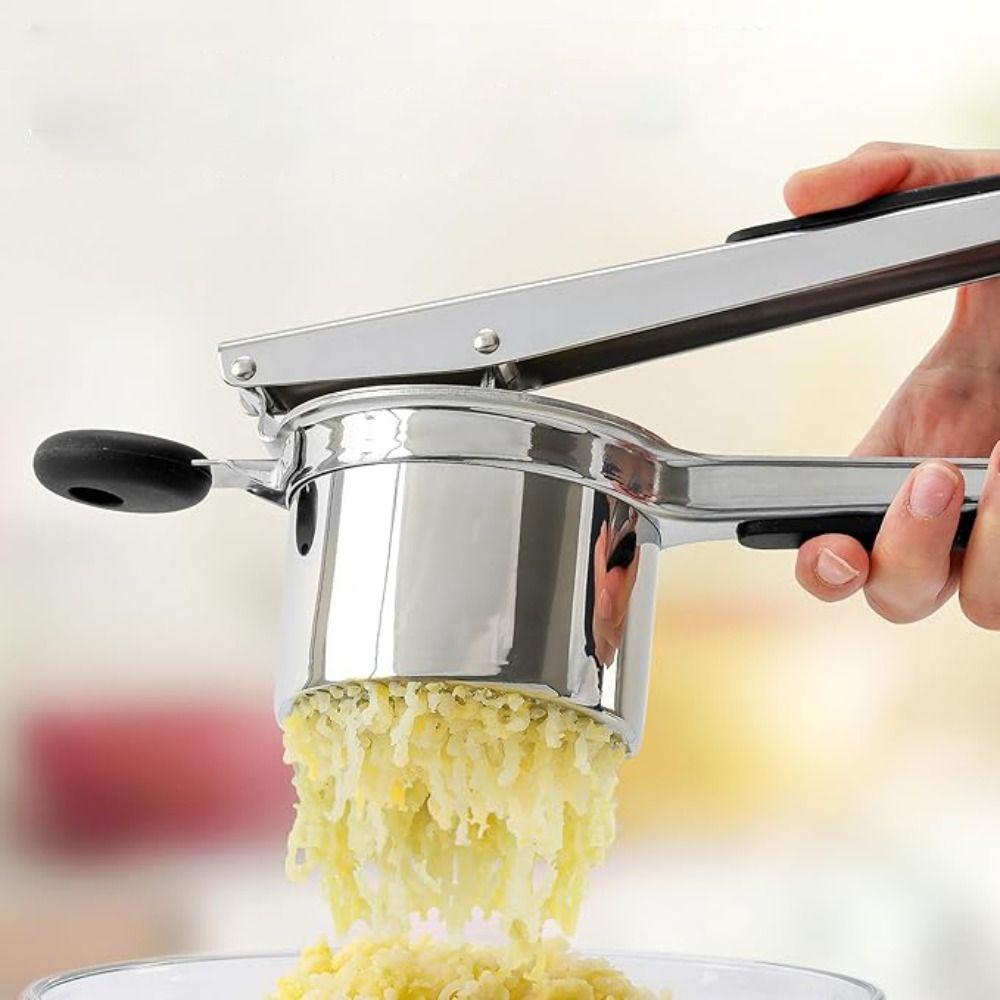 Hand Press Juice Squeezer Stainless Steel Spaghetti Presser Durable Potato Masher  Baking
