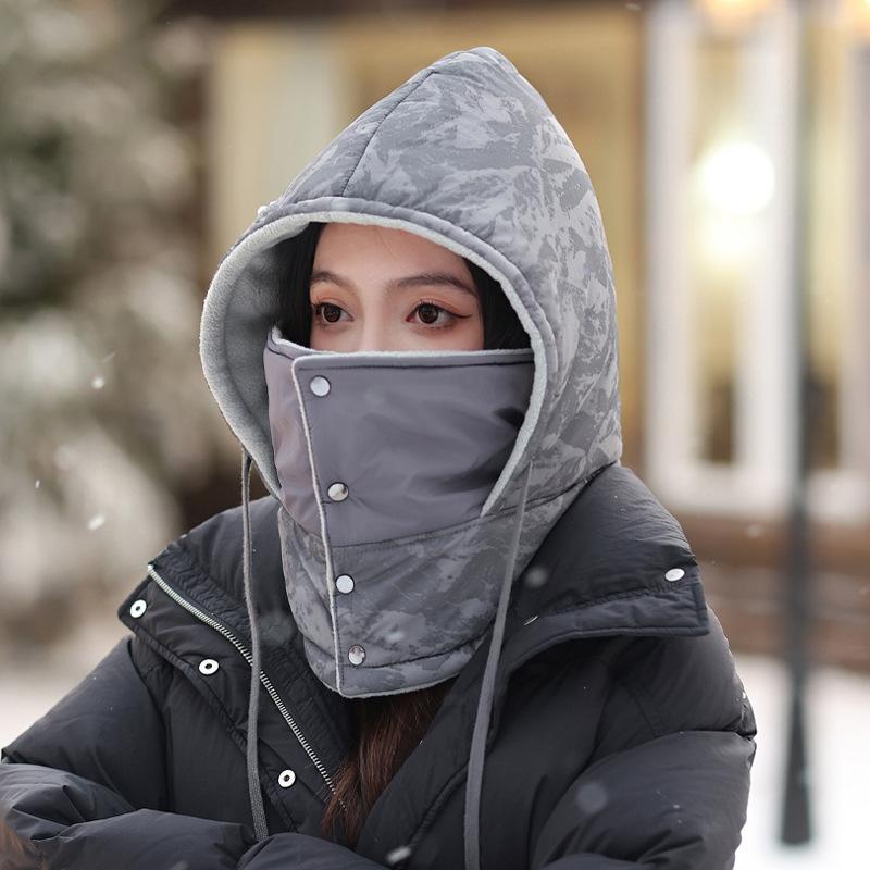 Hut weibliche Winter Reiten Elektrofahrzeug warm verdickte Baumwolle Hut männlich Winddicht und kalt Maske Winter Lei Feng Hut