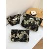 Large Capacity Travel Makeup Bag Vintage Cosmetic Pouch Portable Toiletry Organizer for Women Minimalist Clutch for Skincare Storage