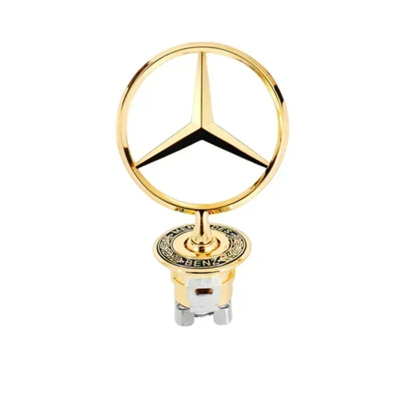 3D Front Bonnet Hood Emblem Metal Badge for Mercedes Benz W204 W205 W202 W203 W208 W210 W220 GLA CLA GLC GLK GLE Car Accessories SJ1