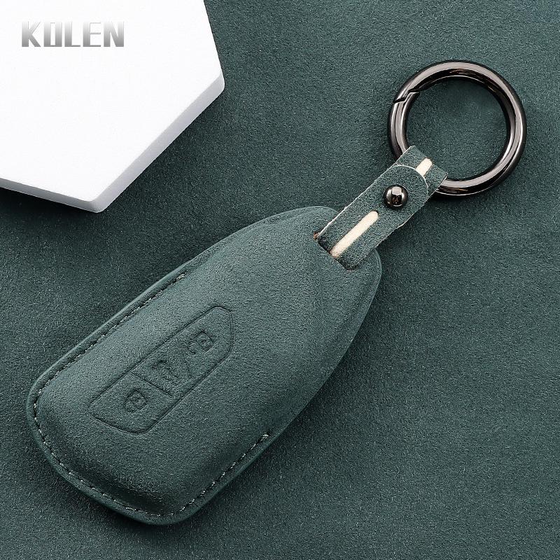 כיסוי מעור למפתח רכב שלט רחוק מעטפת עבור VW Volkswagen גולף 8 2020 סקודה אוקטביה A8 2021 סיאט לאון MK4 מחזיק מגן למפתח
