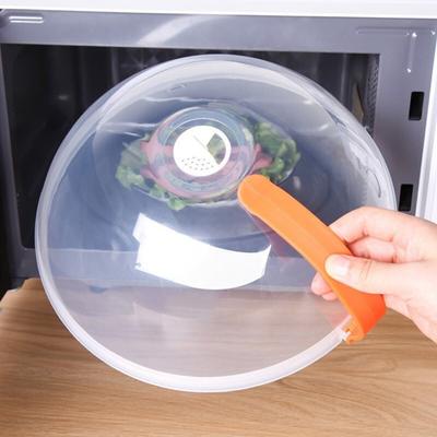 Coperchio Anti-Schizzi per Microonde per Cibo da 10,24 Pollici Coperchio Trasparente per Microonde con Manico Adatto a Piatti e Ciotole da Tavola Standard Senza BPA Lavabile in Lavastoviglie