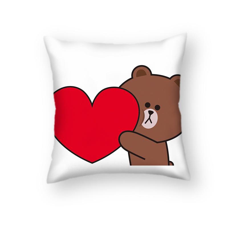 New Cartoon Doll Home Cute Pillow Cushion Cover Couple Gift Nap Sofa Car Gift Pillow