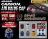 HASEPRO Magical Carbon [Air Valve Cap] 4 pieces (Black) CAV-1