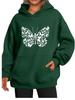 Women's Fall/Winter Warm Panda Printed Oversized Fleece-Lined Hoodie Women's Fashion Hoodie