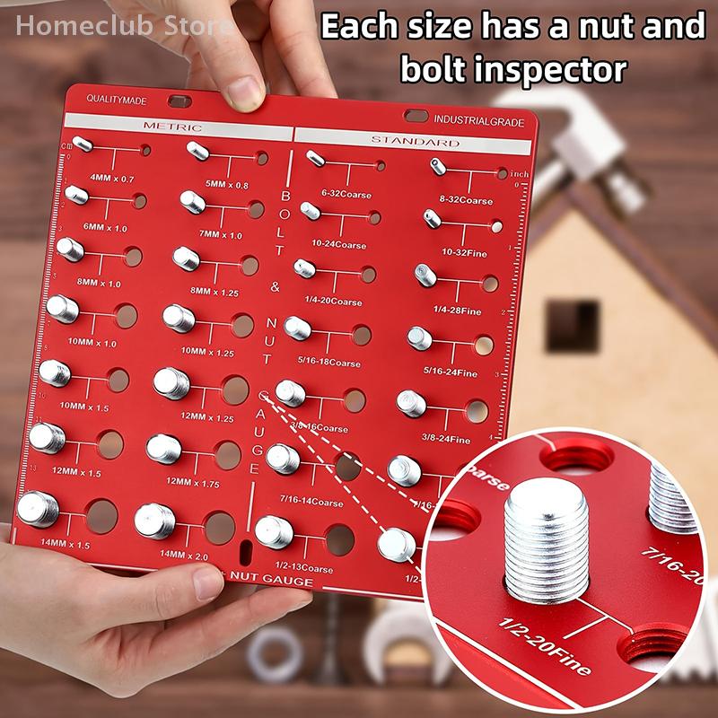 28 BitNut And Bolt Thread Checker Thread Size Checker Metric Size Bolt Size And Thread Gauge Thread Measuring Tools