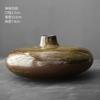 Japanese Style Black Terracotta Vase Imitation Stone Abstract Flower Arranger Table Top Vintage Ornament Living Room Flower Vase