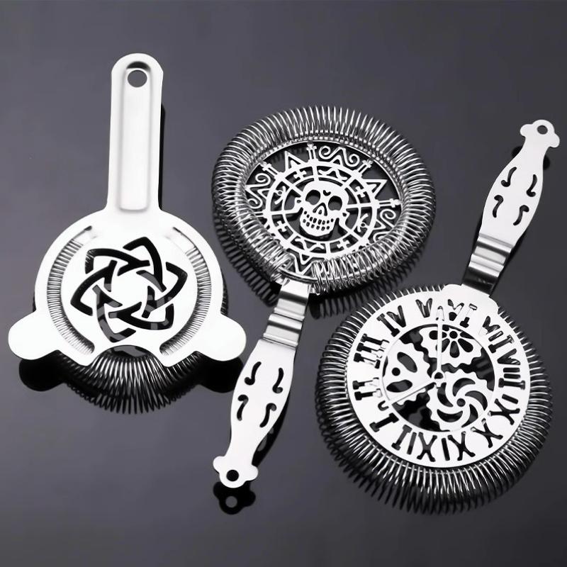 Bar Strainer Stainless Steel Strainer Skull And Mechanical Watch Bar Strainer Sprung Creative Bar Deluxe Strainer Bar Tools