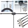 Hidden Adhesive Mount AM FM Radio Antenna FM Sheep Horn Antenna Car Dipole Antenna for Car FM TV Radio Station
