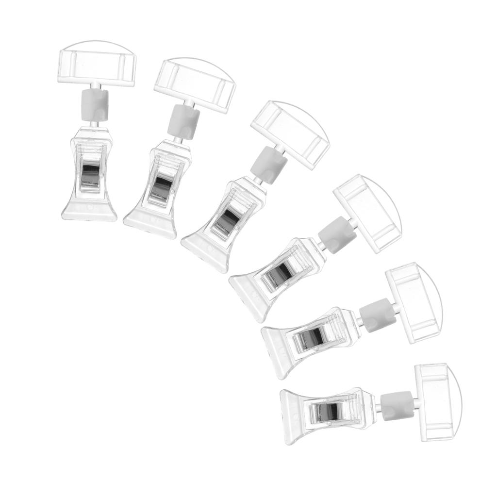 Buy 6Pcs Supermarket Price Tag Clips Price Display Rack Lightweight
