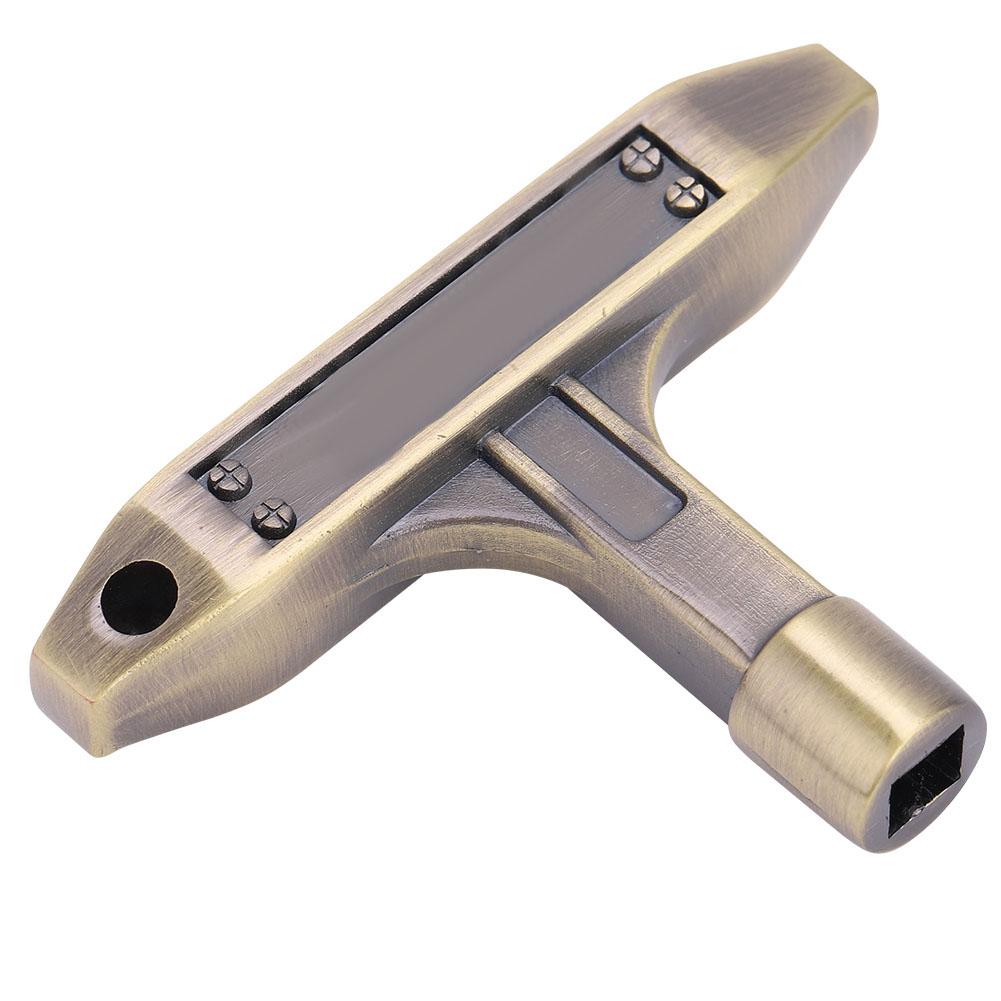 1PC T Shape Metal Drum Kit Tuning Key Wrench 5.4 * 5.4MM Musical Instrument Accessory(Bronze)