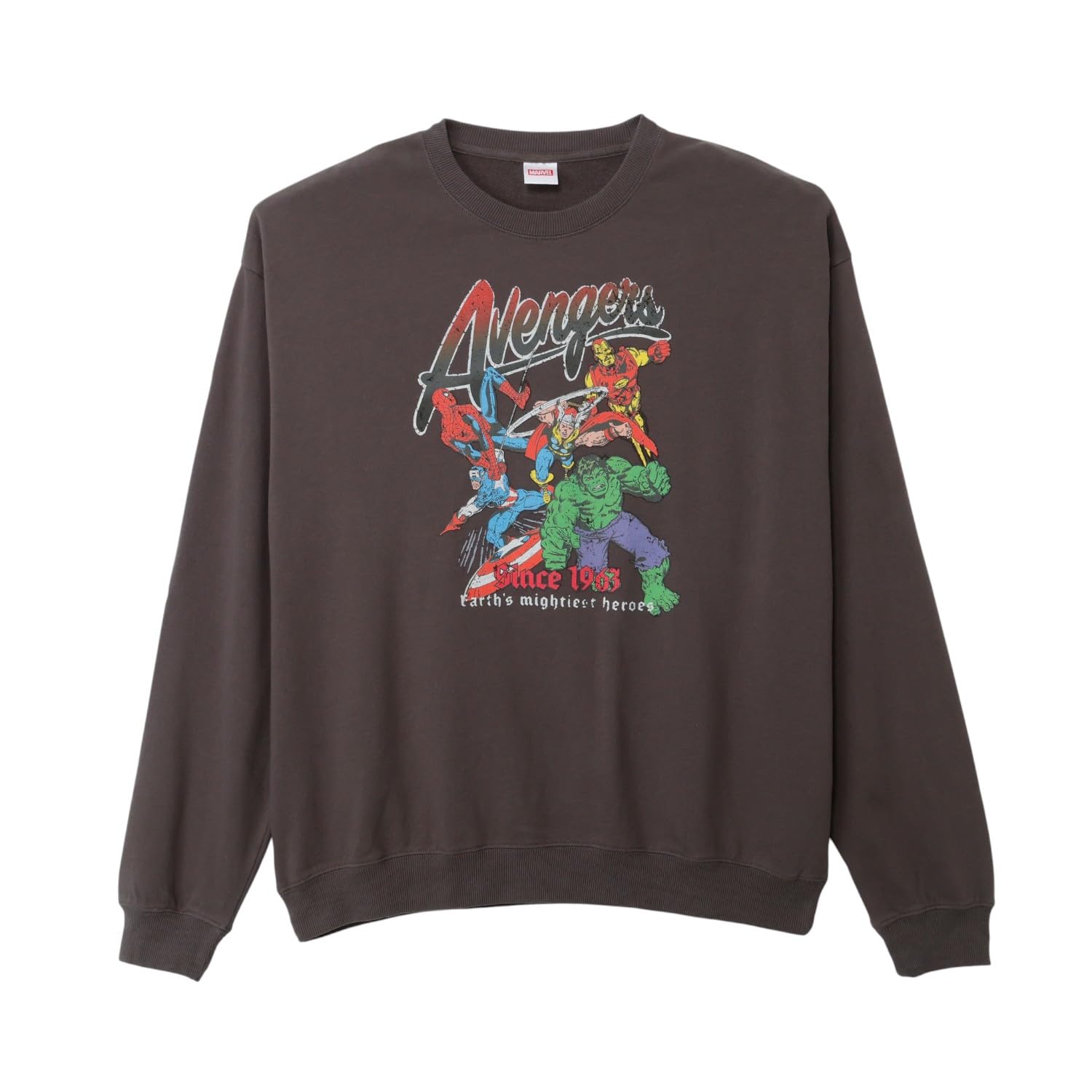 Small Planet Marvel Washable One Size Fits All Sweatshirt, Avengers, Sumikuro,