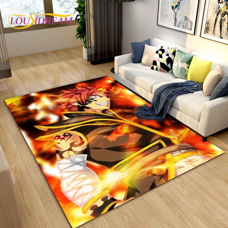 Fairy Tail Japan Anime Cartoon Area Rug,Carpet Rug for Living Room Bedroom Sofa Doormat Decoration, Kids Play Non-slip Floor Mat