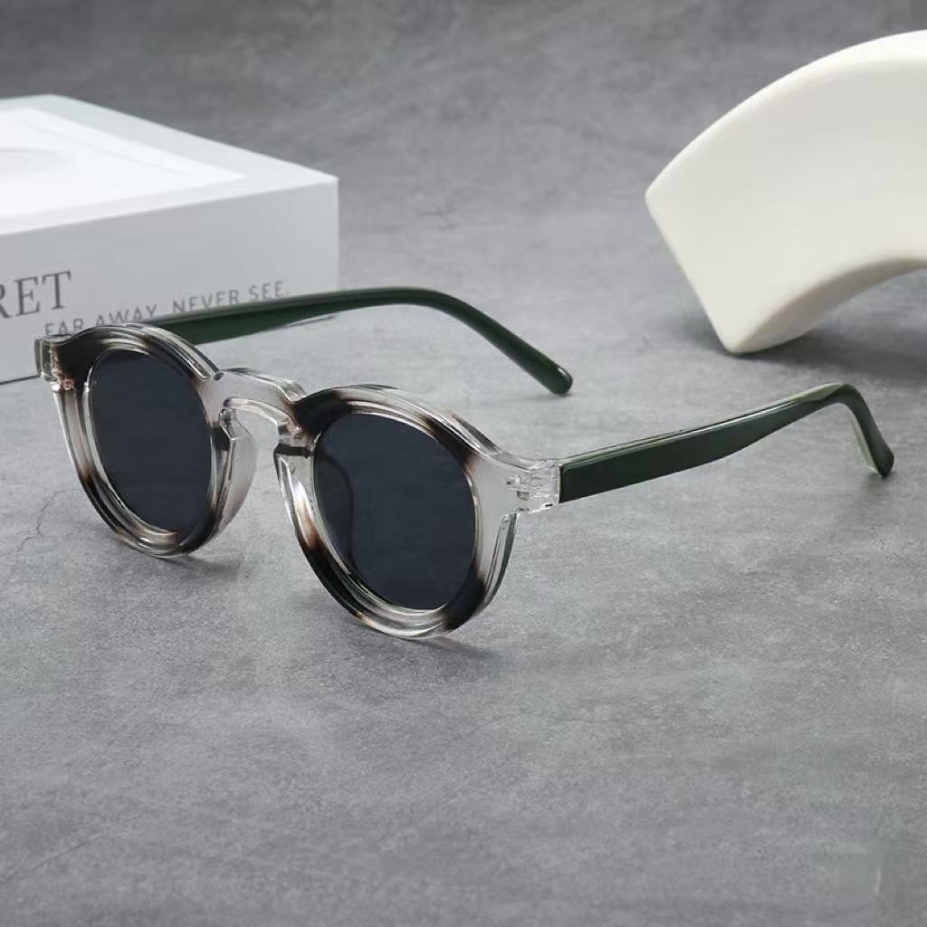 New Vintage Round Sunglasses Women Men Brand Circular Sun Glasses Female Oval Eyewear Sunglasses for Male Female Eyeglasses