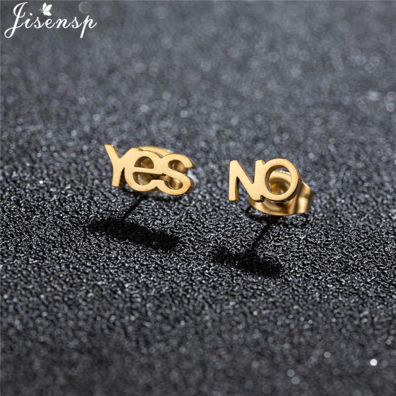 Unique Christmas Earring Stainless Steel YES NO Cactus Footprint Music Stud Earrings for Women Tiny Star Boots Jewelry Girl Gift