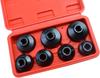Oil filter wrench, fuel filter removal tool compatible with various vehicles, including 24 27 29 30 32 36 38mm oil canister socket - 7 pack