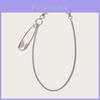 Pin Stainless Steel Pants Chain For Women With Lobster Clasp Punk Waist Accessory
