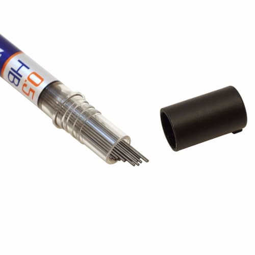 Zebra Mechanical Pencil Lead Delguard Refill 0.5 HB P-LD10-HB Body Size: 9.8x80x10.8/2.9
