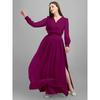 Damen Designer Georgette Genähtes Ausgestelltes/A-Linien-Kleid Kurta Oberteil Tunika Kurti Kleid VF-1866c