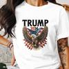 26 Trump 2024 Patriotic T-Shirt, Eagle with American Flag Design, Supporter Gra Unisex T-Shirt