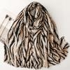 88*180Cm Fashion Women Zebra-Stripe Viscose Shawl Scarf Print Soft Lady High Quality Pashmina Stole Muslim Hijab Wrap