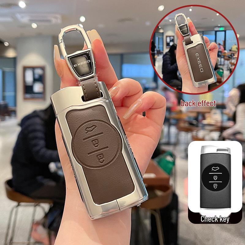 Étui à clés Xingtu Lingyun pour Xingtu Zhuifeng TXL 2024, Lanyue VX, Ruihu 7 - Boucle en métal pour voiture